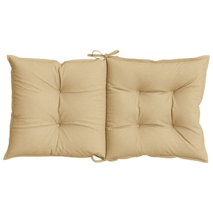 vidaXL Coussins pour fauteuils bas 6 pcs Mélange beige 100x50x7 cm Tissu
