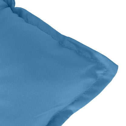 vidaXL Coussins de chaise longue dossier bas 4 pcs Bleu mélangé 100x50x7 cm Tissu