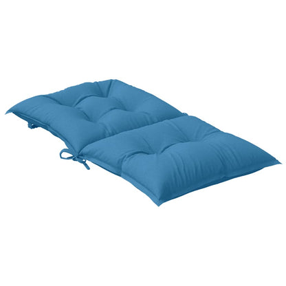 vidaXL Coussins de chaise longue 6 pcs Bleu chiné 100x50x7 cm Tissu