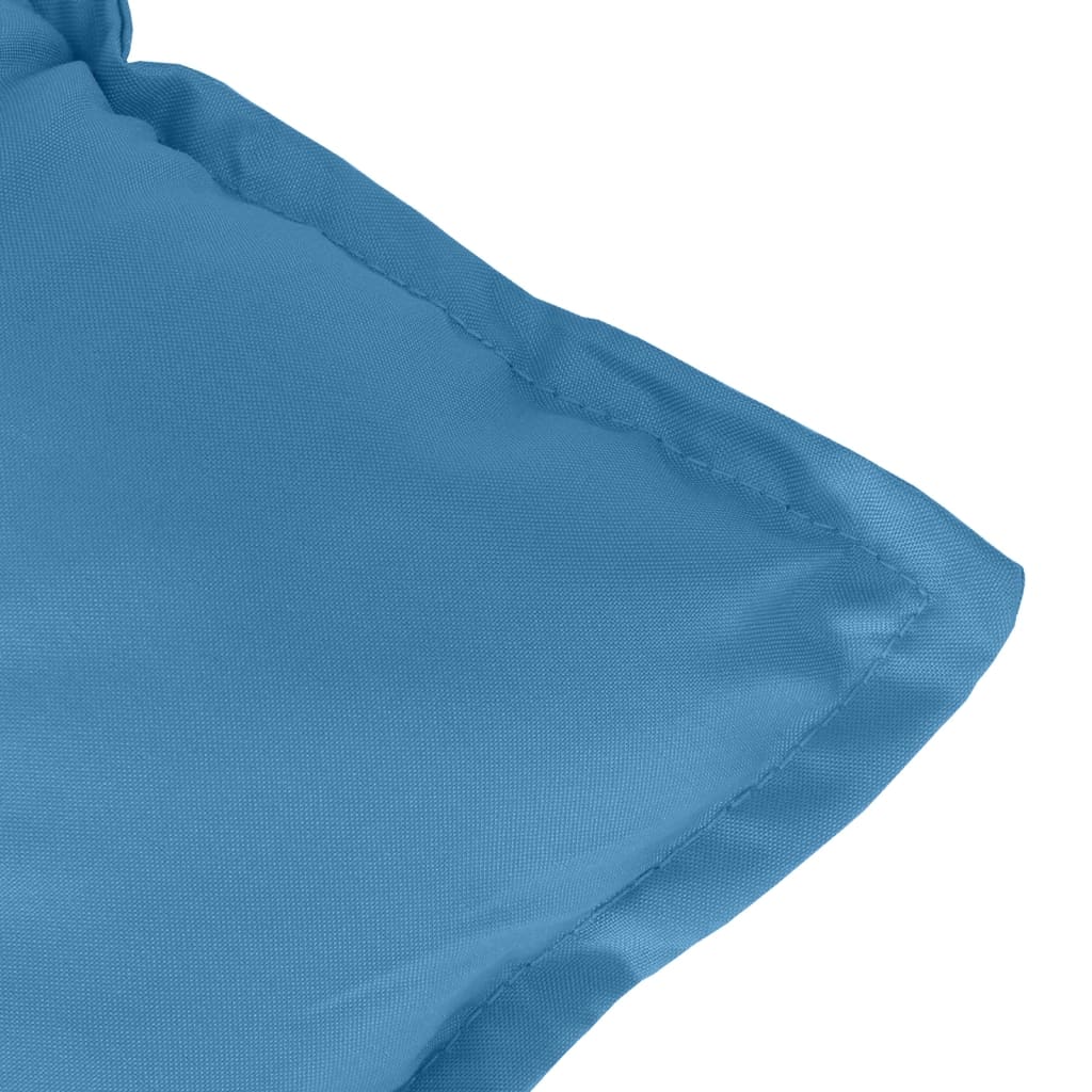 vidaXL Coussins de chaise longue 6 pcs Bleu chiné 100x50x7 cm Tissu