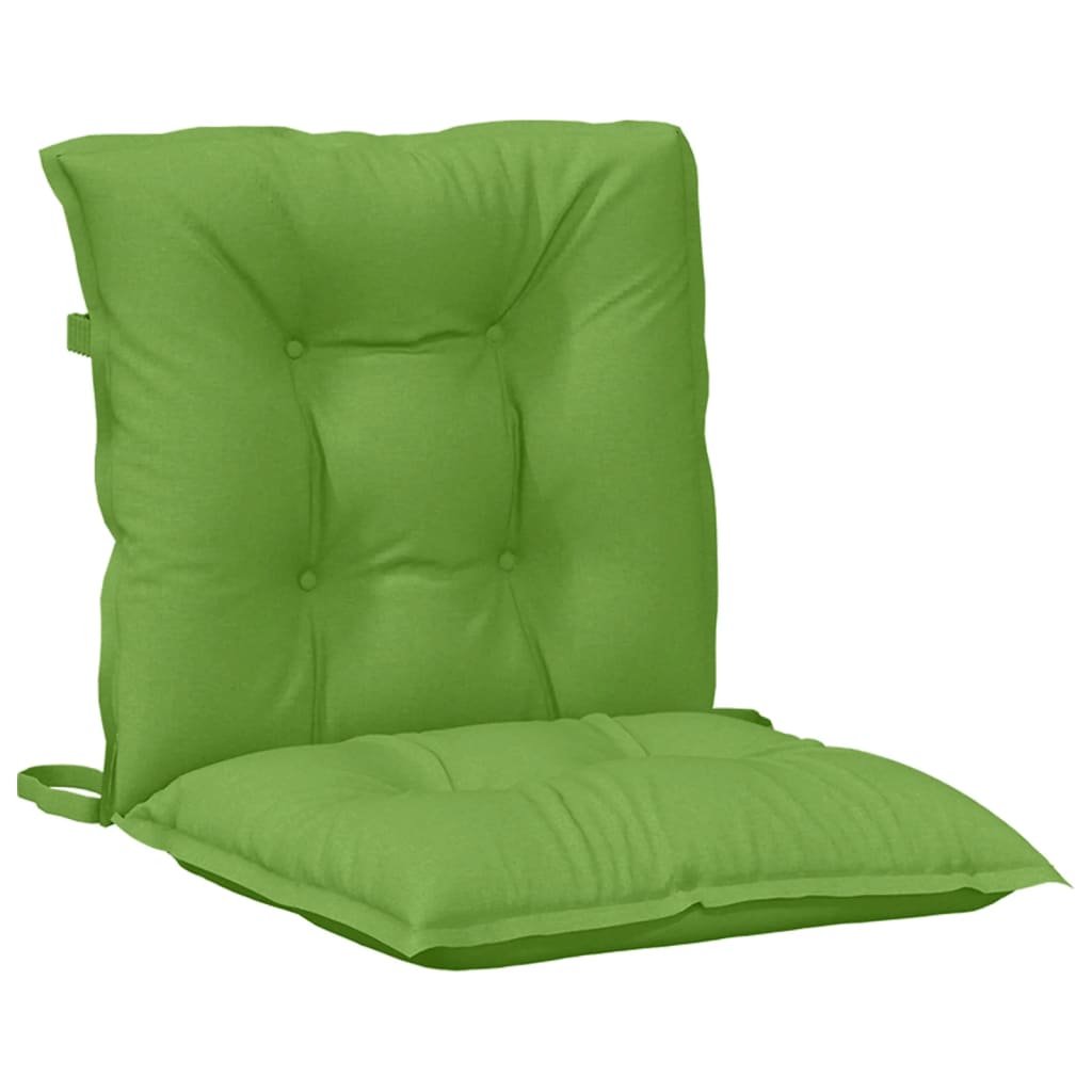 vidaXL Coussins de chaise longue 2 pcs Vert mélangé 100x50x7 cm Tissu