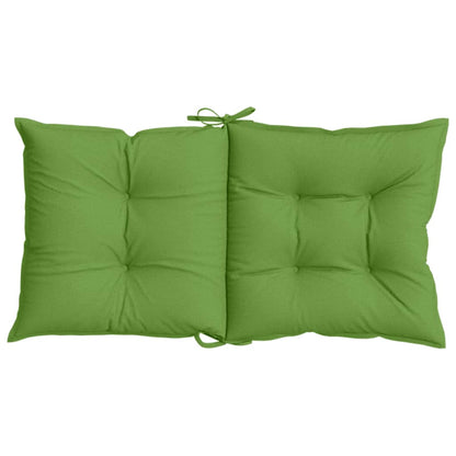 vidaXL Coussins de chaise longue 2 pcs Vert mélangé 100x50x7 cm Tissu