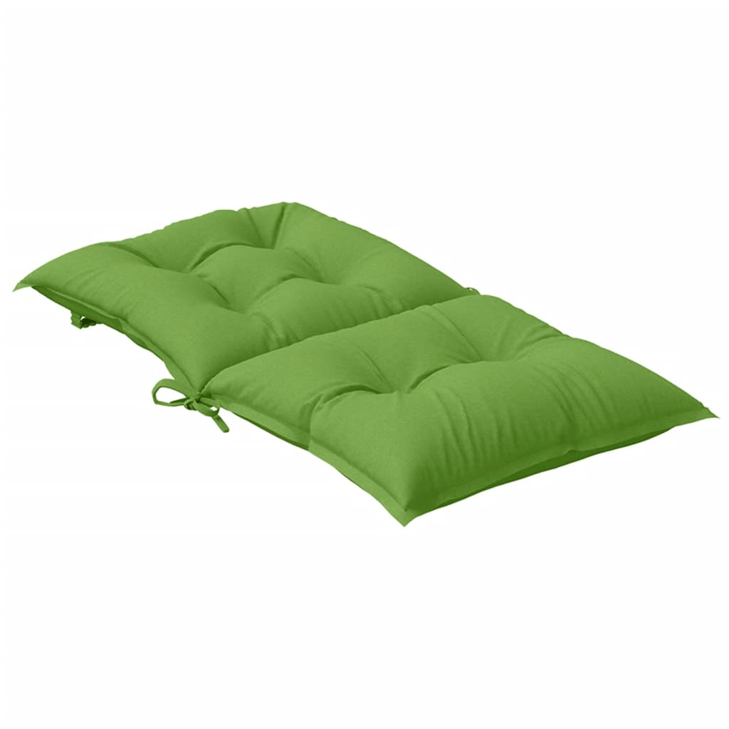 vidaXL Coussins de chaise longue 4 pcs Mélange vert 100x50x7 cm Tissu