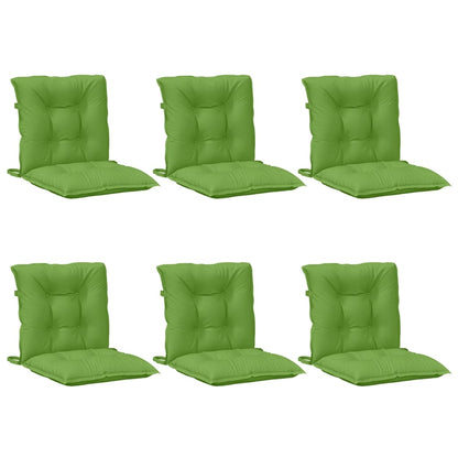 vidaXL Coussins de chaise longue 6 pcs Tissu mélangé vert 100x50x7 cm
