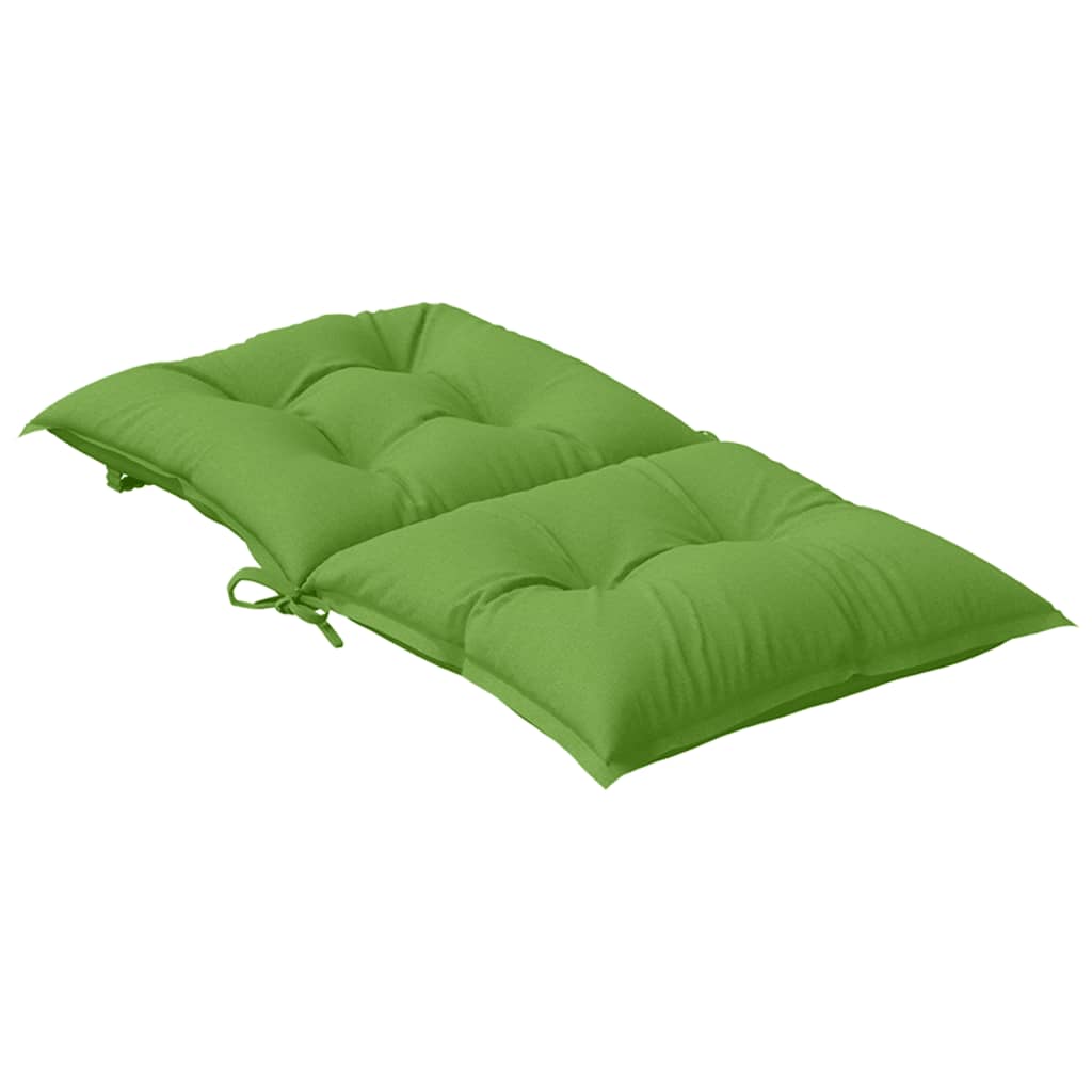 vidaXL Coussins de chaise longue 6 pcs Tissu mélangé vert 100x50x7 cm
