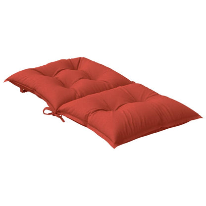 vidaXL Coussins de chaises basses 6 pcs Rouge mélangé 100x50x7 cm Tissu