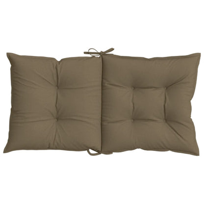 vidaXL Coussins de chaise longue 6 pcs Tissu méli-mélo taupe 100x50x7 cm