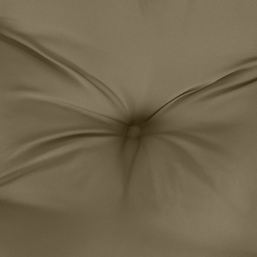 vidaXL Coussins de chaise longue 6 pcs Tissu méli-mélo taupe 100x50x7 cm