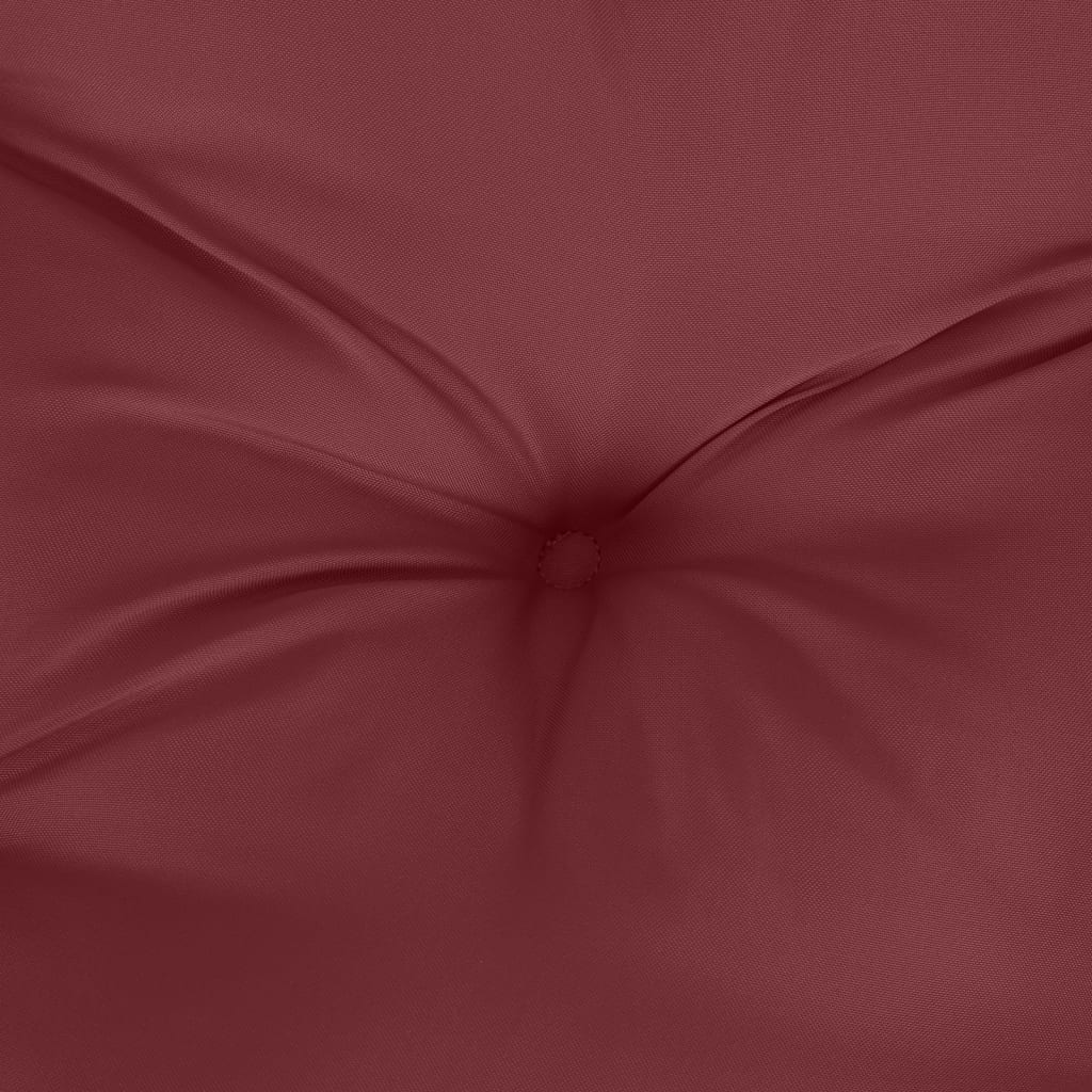 vidaXL Coussins de dossier bas 4 pcs Rouge bordeaux chiné 100x50x7 cm Tissu