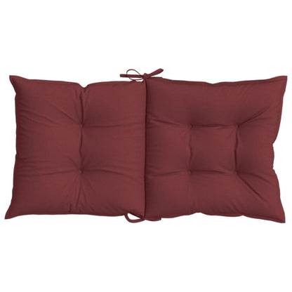 vidaXL Niedriglehner-Auflagen 6 Stk. Melange Weinrot 100x50x7 cm Stoff