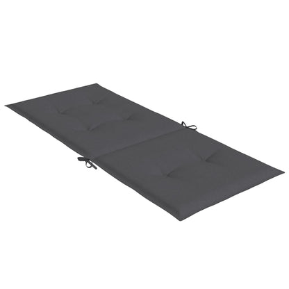 vidaXL Coussins pour chaises à dossier haut 4 pcs Mélange anthracite 120x50x4 cm Tissu