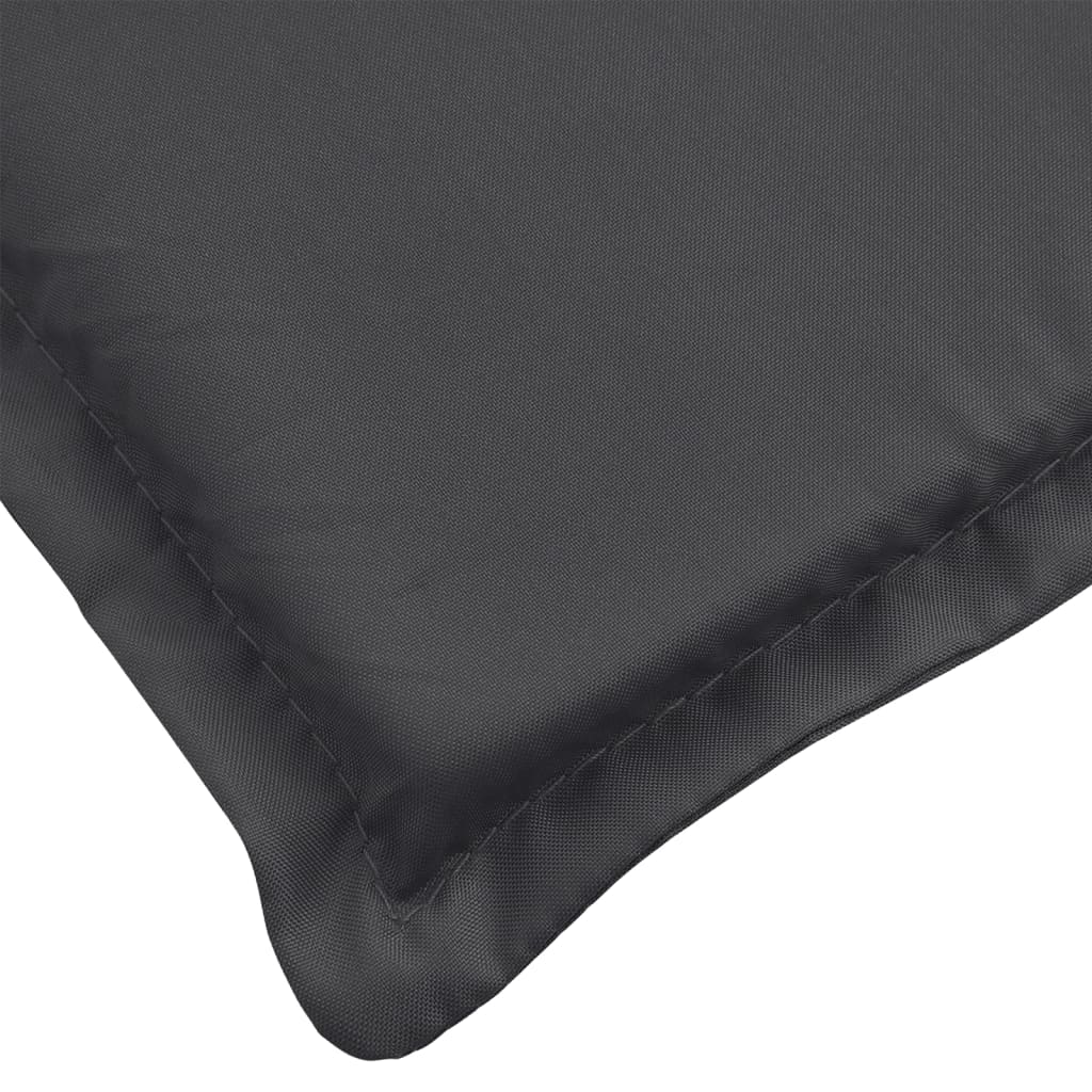 vidaXL Coussins pour chaises à dossier haut 4 pcs Mélange anthracite 120x50x4 cm Tissu