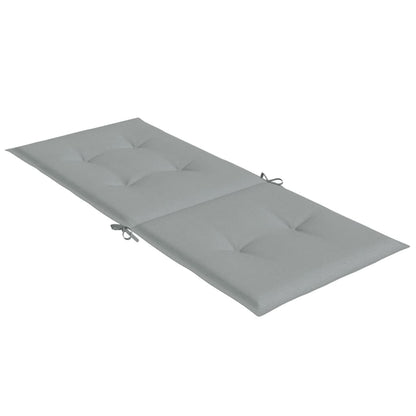 vidaXL Coussins pour chaises à dossier haut 2 pcs Gris clair chiné 120x50x4 cm Tissu