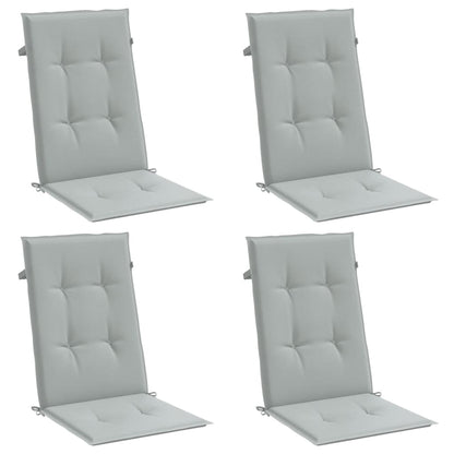 vidaXL Coussins de dossier haut 4 pcs Mélange Gris clair 120x50x4 cm Tissu