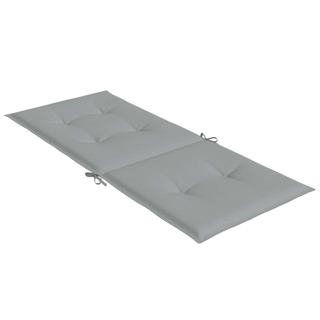 vidaXL Coussins de dossier haut 4 pcs Mélange Gris clair 120x50x4 cm Tissu