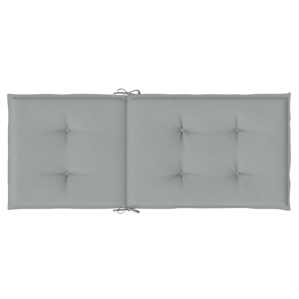 vidaXL Coussins de dossier haut 6 pcs Mélange Gris clair 120x50x4 cm Tissu