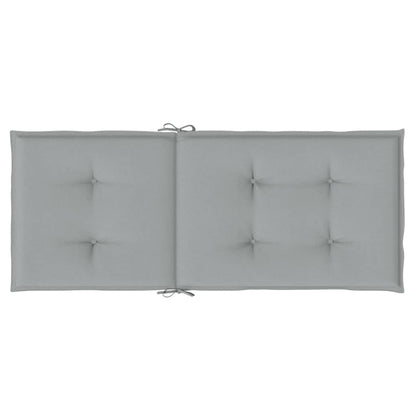 vidaXL Coussins de dossier haut 6 pcs Mélange Gris clair 120x50x4 cm Tissu
