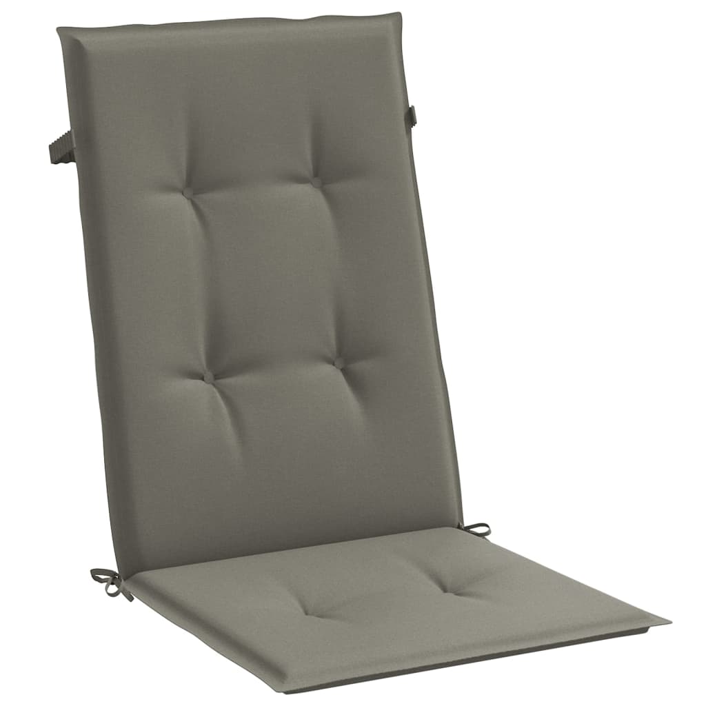 vidaXL Coussins de dossier haut 6 pcs. Mélange gris foncé 120x50x4 cm Tissu