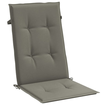vidaXL Coussins de dossier haut 6 pcs. Mélange gris foncé 120x50x4 cm Tissu