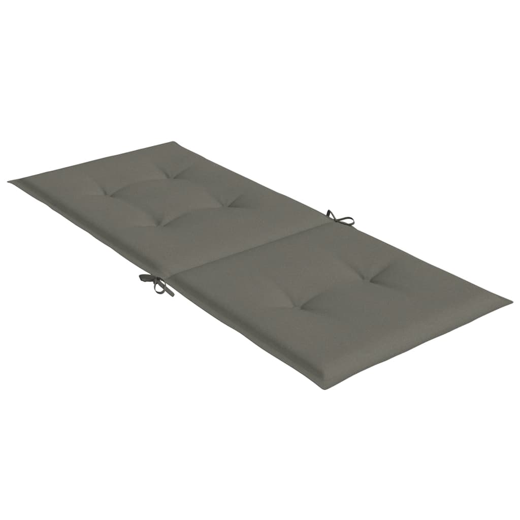 vidaXL Coussins de dossier haut 6 pcs. Mélange gris foncé 120x50x4 cm Tissu