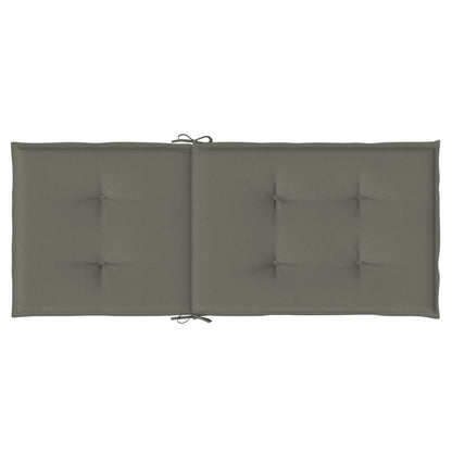 vidaXL Coussins de dossier haut 6 pcs. Mélange gris foncé 120x50x4 cm Tissu
