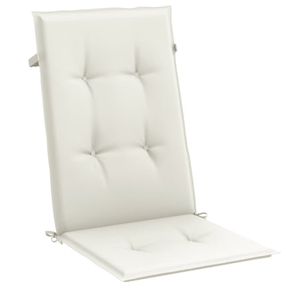 Coussins de chaise haute vidaXL 4 pcs Crème chiné 120x50x4 cm Tissu