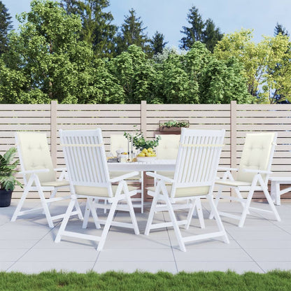 vidaXL Coussins de dossier haut 6 pcs Crème mélangée 120x50x4 cm Tissu