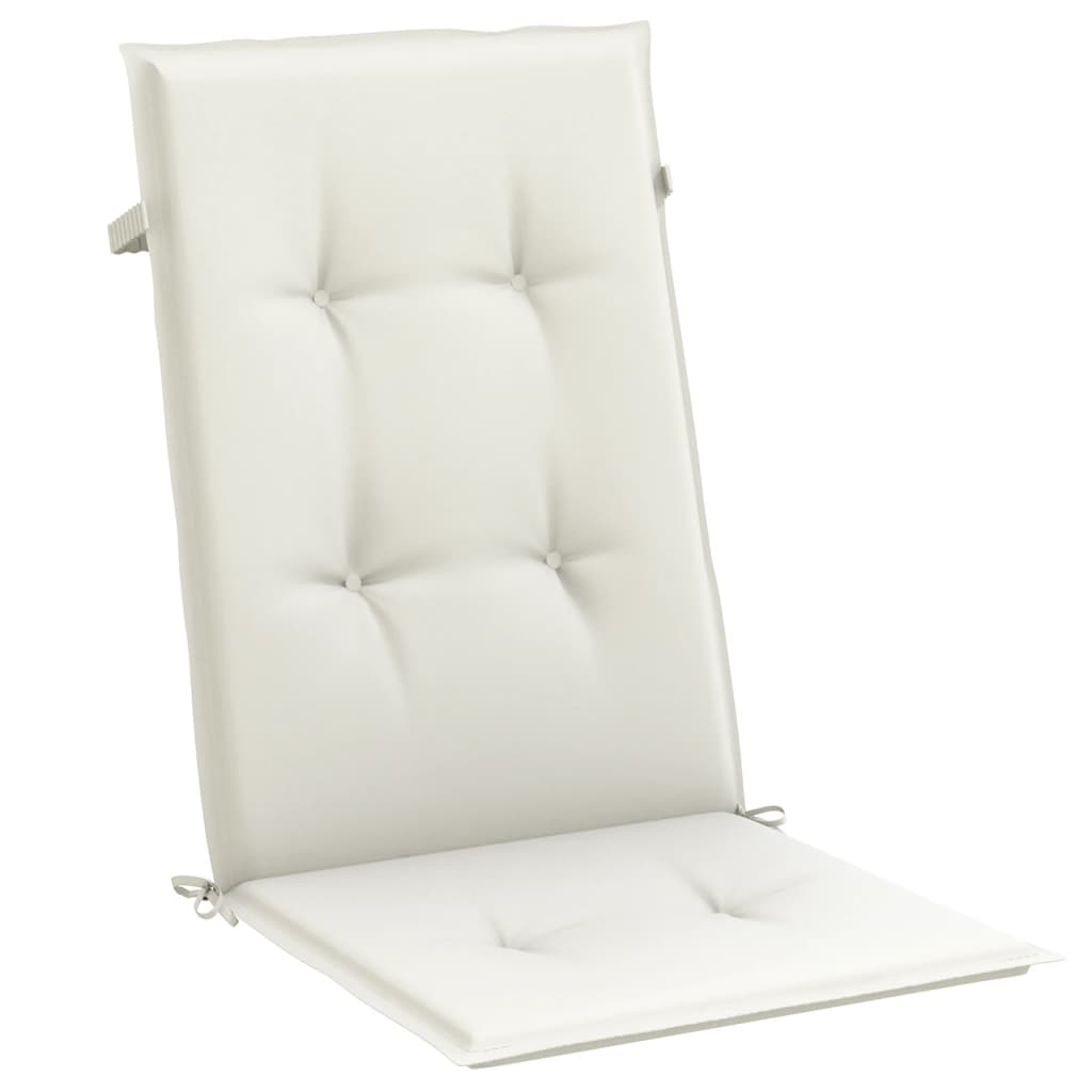 vidaXL Coussins de dossier haut 6 pcs Crème mélangée 120x50x4 cm Tissu
