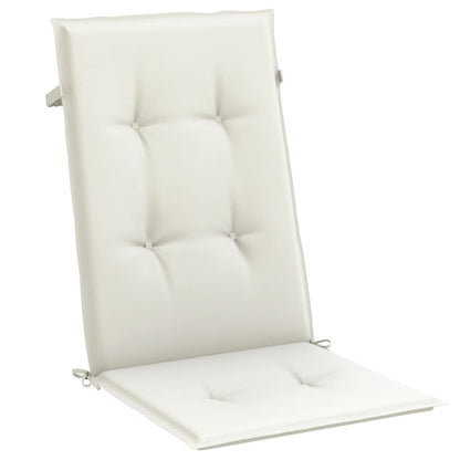 vidaXL Coussins de dossier haut 6 pcs Crème mélangée 120x50x4 cm Tissu