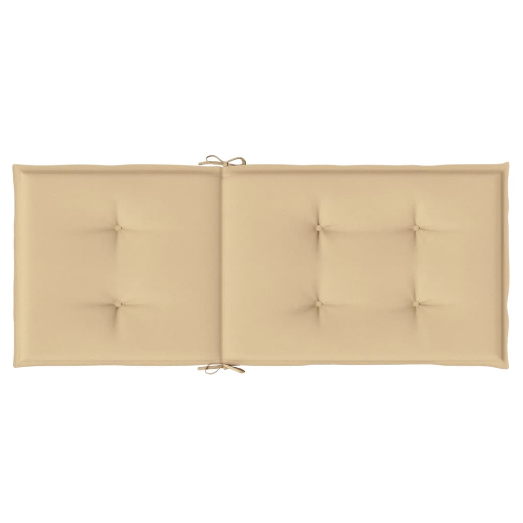 vidaXL Coussins de dossier haut 4 pcs Mélange beige 120x50x4 cm Tissu