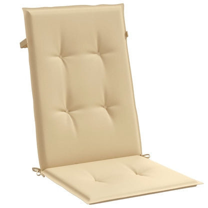 vidaXL Coussins de chaise haute 6 pcs Beige chiné 120x50x4 cm Tissu