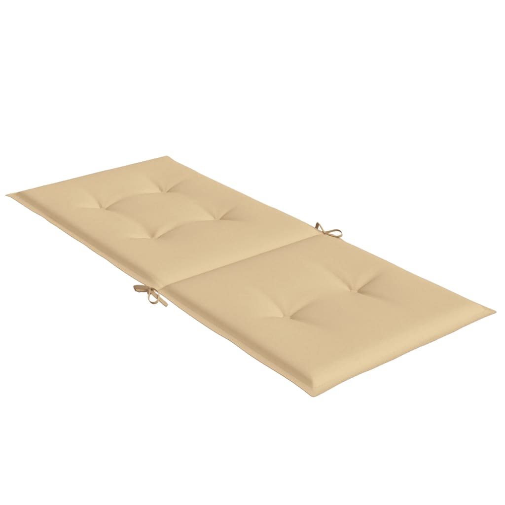 vidaXL Coussins de chaise haute 6 pcs Beige chiné 120x50x4 cm Tissu