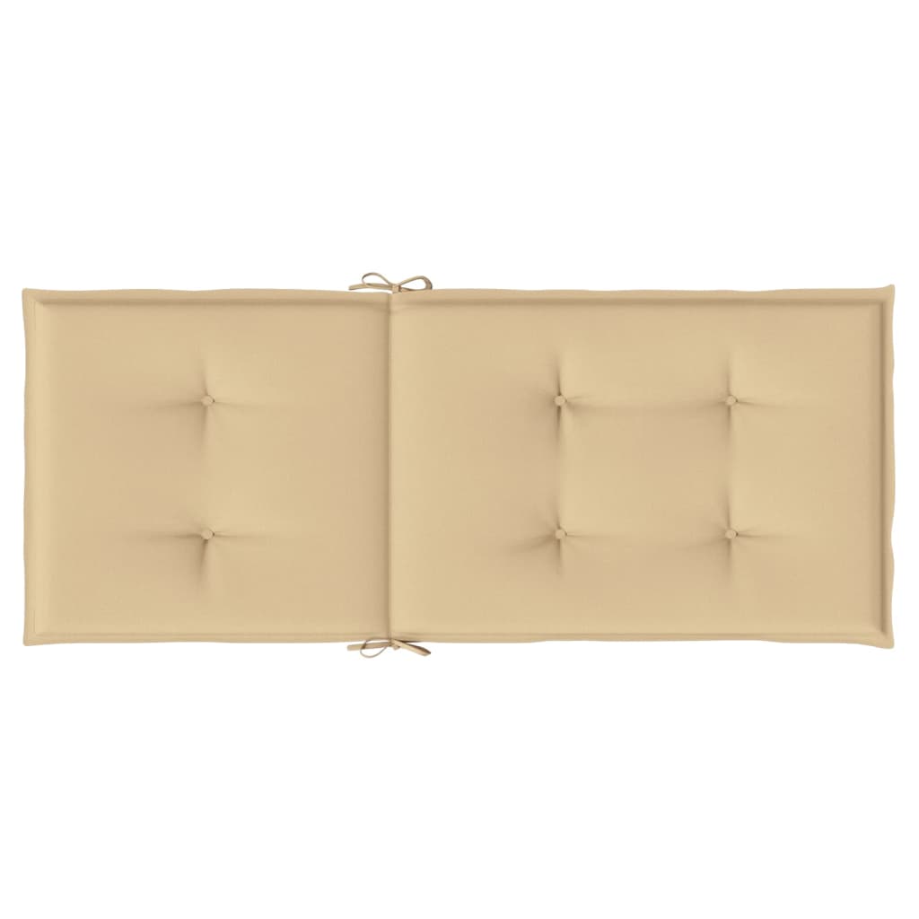 vidaXL Coussins de chaise haute 6 pcs Beige chiné 120x50x4 cm Tissu