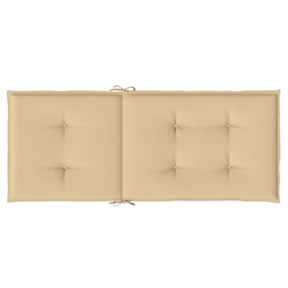 vidaXL Coussins de chaise haute 6 pcs Beige chiné 120x50x4 cm Tissu