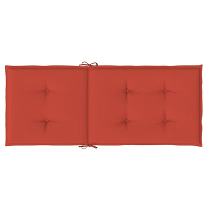 vidaXL Coussins pour chaises à dossier haut 2 pcs Rouge mélangé 120x50x4 cm Tissu