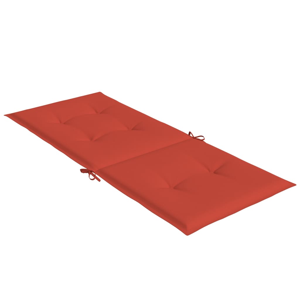 vidaXL Coussins de dossier haut 4 pcs. Mélange rouge 120x50x4 cm Tissu