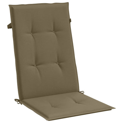 vidaXL Coussins de dossier haut 2 pcs Mélange Taupe 120x50x4 cm Tissu