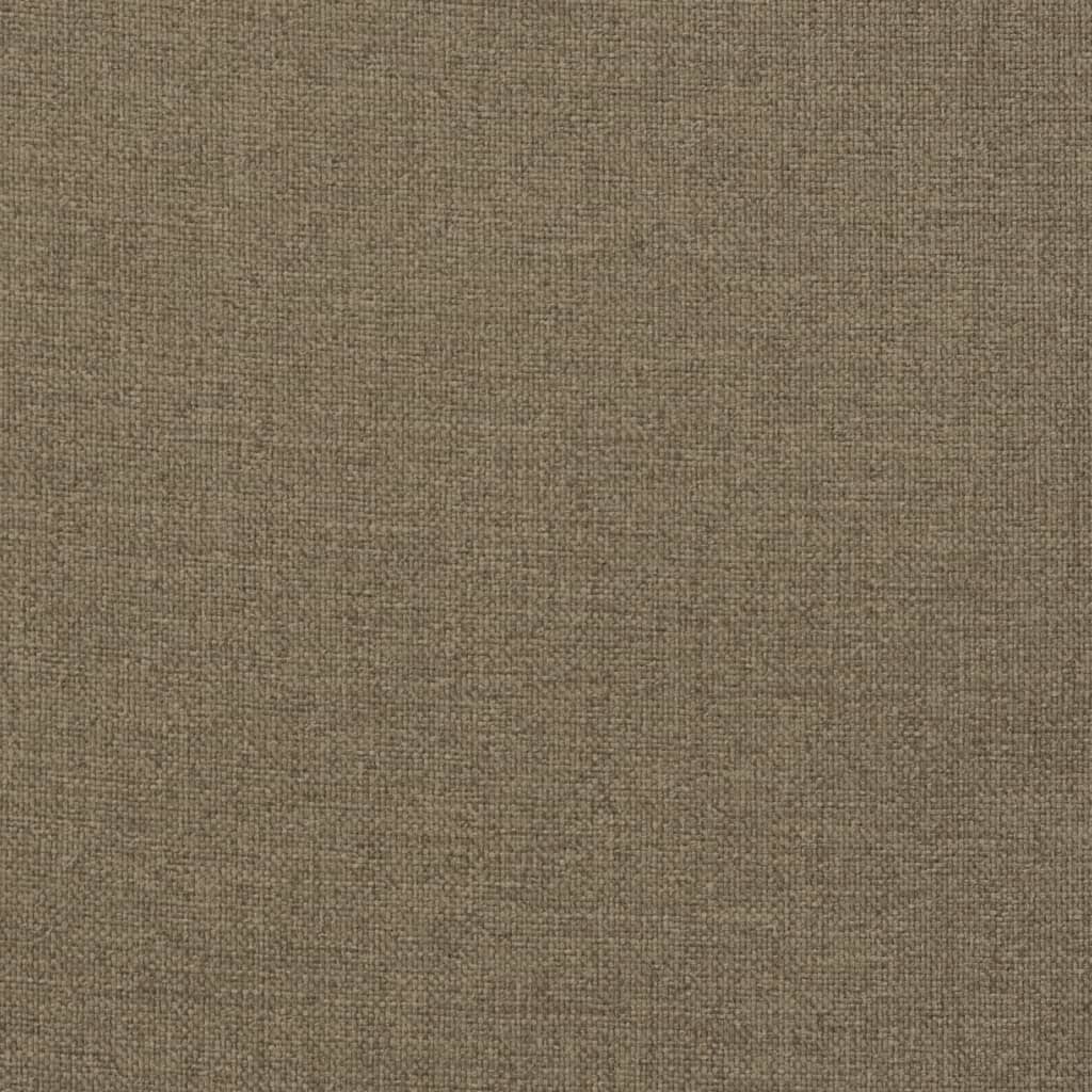 vidaXL Coussins de dossier haut 2 pcs Mélange Taupe 120x50x4 cm Tissu