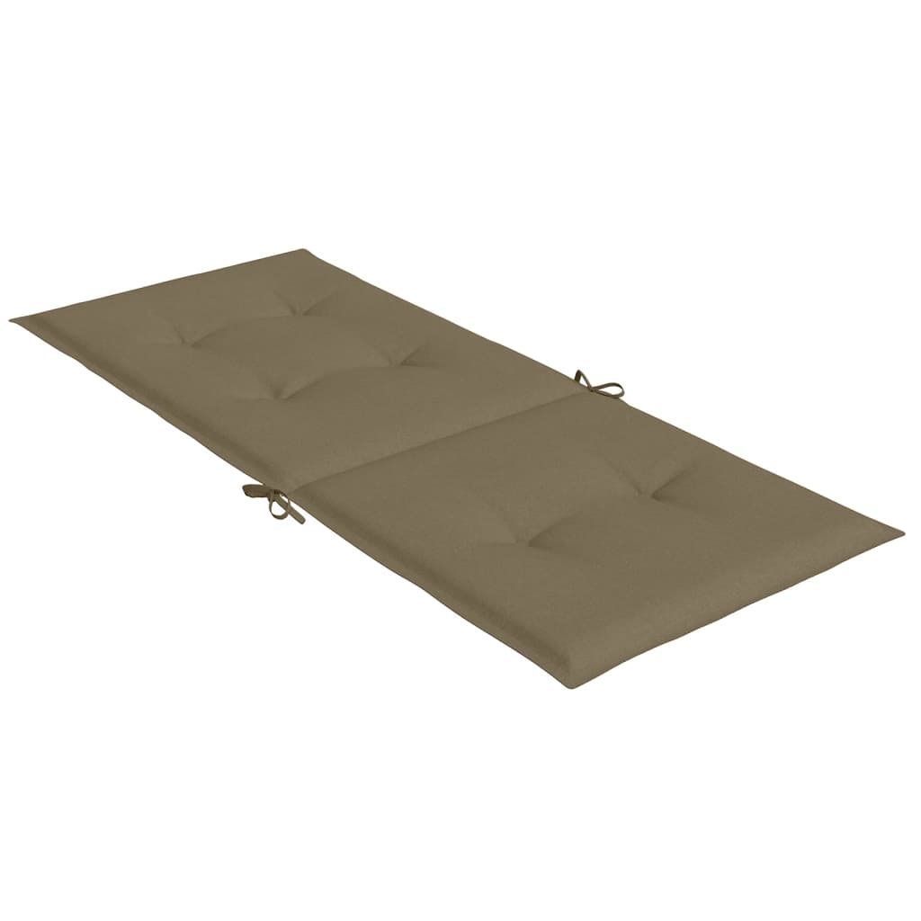 vidaXL Coussins pour chaises à dossier haut 6 pcs. Mélange taupe 120x50x4 cm Tissu