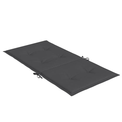 vidaXL Coussins de chaise longue dossier bas 2 pcs Mélange anthracite 100x50x4cm Tissu