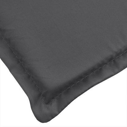 vidaXL Coussins de chaise longue dossier bas 2 pcs Mélange anthracite 100x50x4cm Tissu