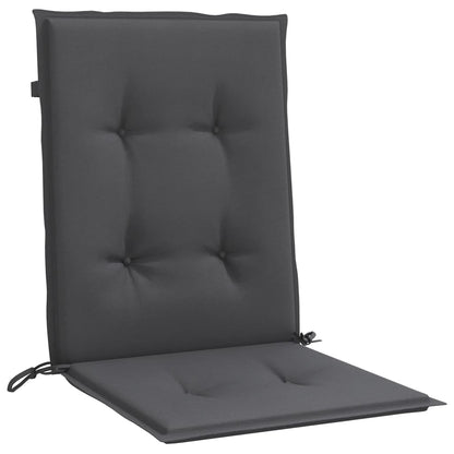 vidaXL Coussins de chaise longue 6 pcs anthracite chiné 100x50x4 cm tissu