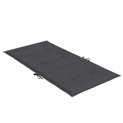 vidaXL Coussins de chaise longue 6 pcs anthracite chiné 100x50x4 cm tissu