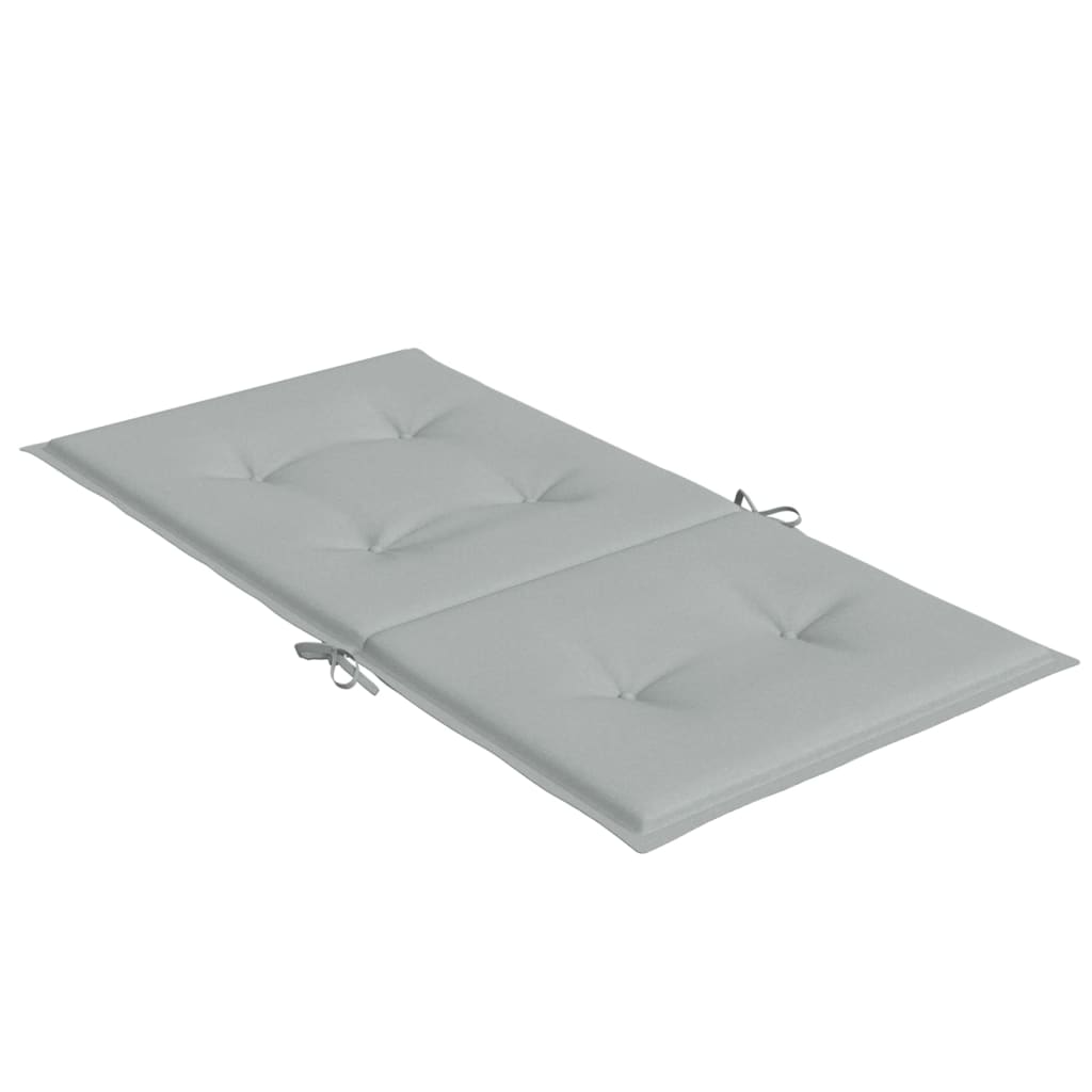 vidaXL Coussins de chaise basse 4 pcs Tissu mélangé gris clair 100x50x4 cm