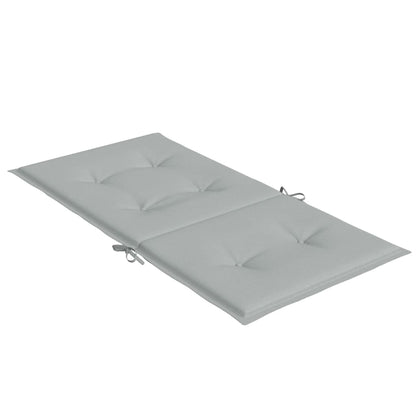 vidaXL Coussins de chaise basse 4 pcs Tissu mélangé gris clair 100x50x4 cm