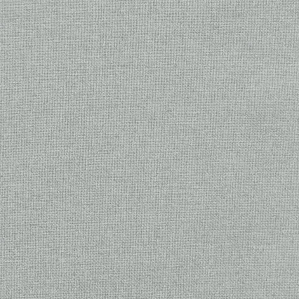 vidaXL Coussins de chaise basse 4 pcs Tissu mélangé gris clair 100x50x4 cm