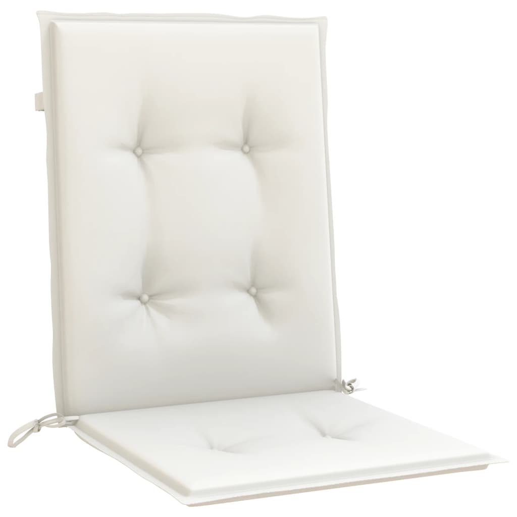 vidaXL Niedriglehner-Auflagen 6 Stk. Melange Creme 100x50x4 cm Stoff
