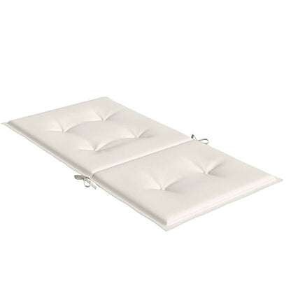 vidaXL Niedriglehner-Auflagen 6 Stk. Melange Creme 100x50x4 cm Stoff