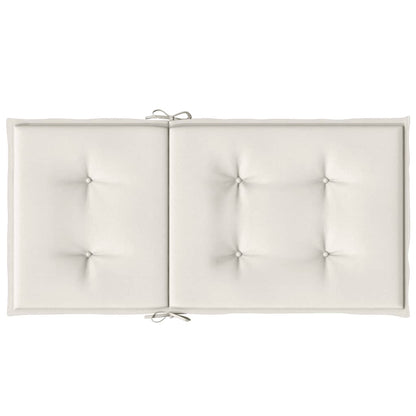 vidaXL Niedriglehner-Auflagen 6 Stk. Melange Creme 100x50x4 cm Stoff