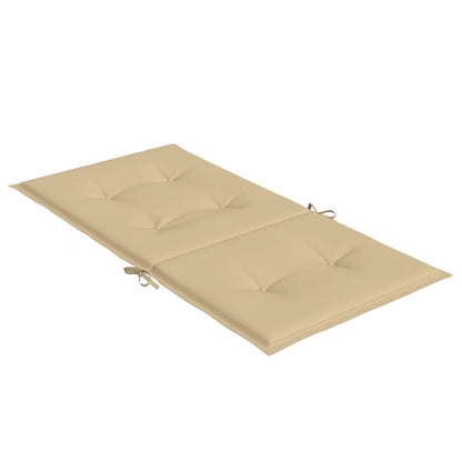 vidaXL Coussins pour chaises à dossier bas 4 pcs. Mélange beige 100x50x4 cm Tissu